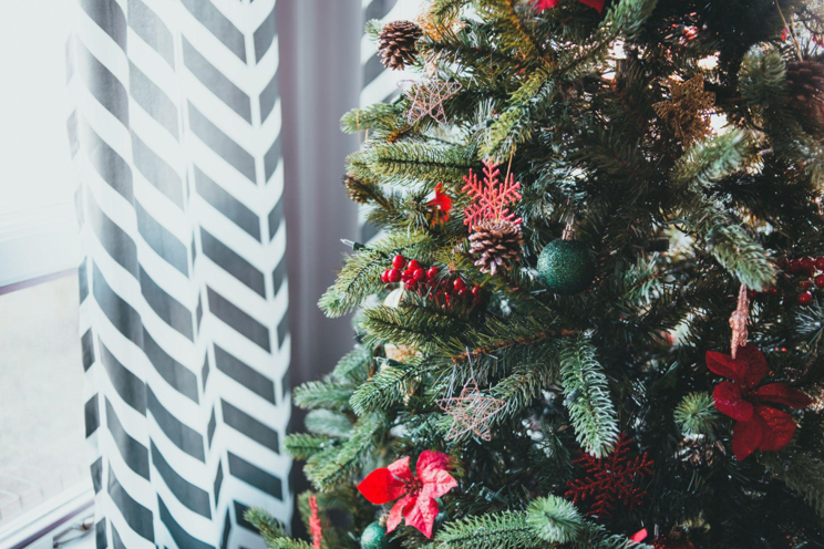 Garden-Inspired Christmas: Decorating with Slim Artificial Christmas Trees and Live Greenery